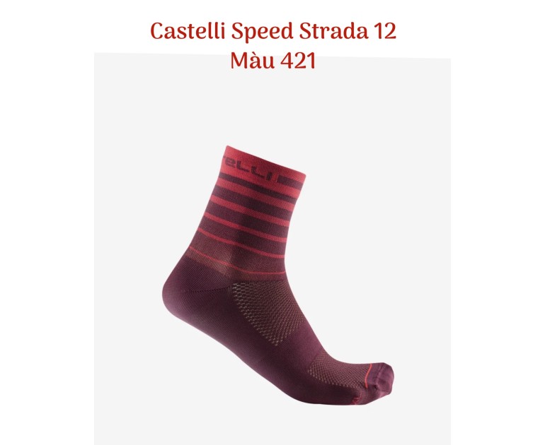 Vớ Castelli Speed Strada 12 Sock