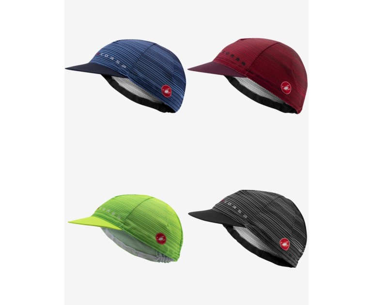 Nón vải Castelli Rosso Corsa Cap