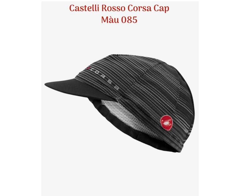 Nón vải Castelli Rosso Corsa Cap
